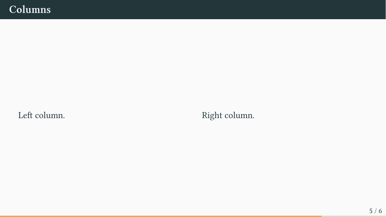 Columns honour the width attribute